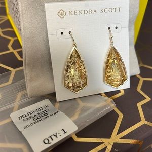 Kendra Scott Carla Gold Mercury Glass NWT